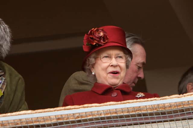 Queen Elizabeth let down her guard at the races (Pic:Getty)