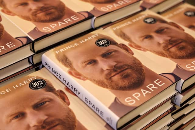 Prince Harry's memoir Spare is offered for sale January 10, 2023 in Chicago, Illinois. The book went on sale in the United States today. (Photo by Scott Olson/Getty Ima