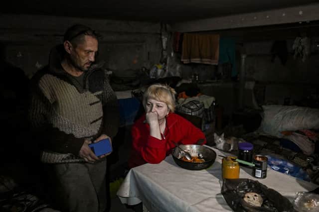 Many civilians remain in and around the town of Bakhmut (image: AFP/Getty Images)