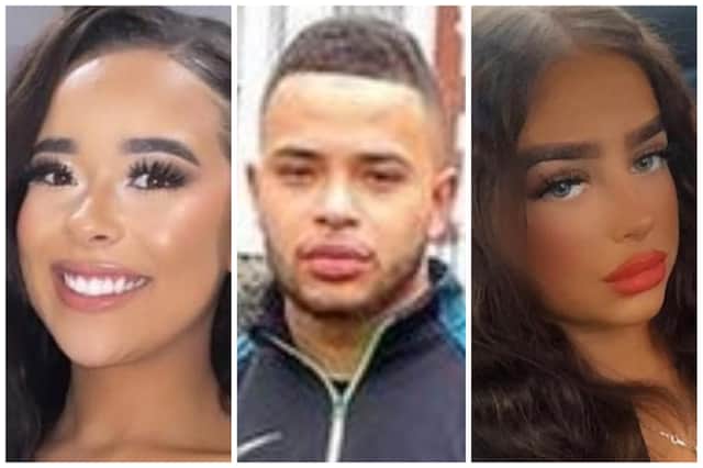 Eve Smith, 21, Rafel Jeanne, 24, and Darcy Ross, 21, died in the crash (Images: social media)