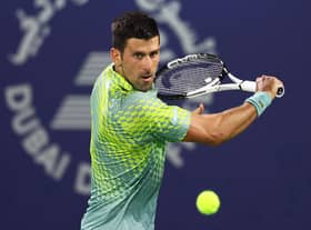 Novak Djokovic at the Dubai Classic - he has withdrawn from Indian Wells