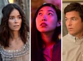 Abigail Spencer as Lucy Preston in Timeless; Awkwafina as Billi Wang in The Farewell; Jason Bateman as George Bluth in Arrested Development (Credit: NBC; Casi Moss/A24; Netflix)
