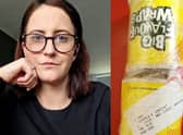 Holly Carr was hospitalised after eating a chicken wrap with mayonnaise (Photo: Holly Carr / SWNS)