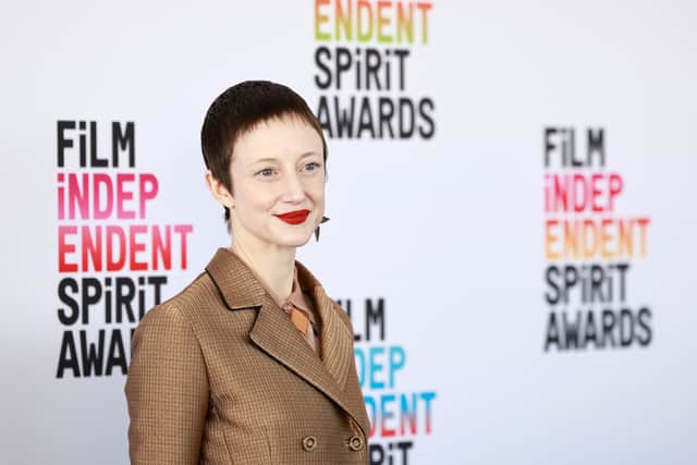 Andrea Riseborough attends the 2023 Film Independent Spirit Awards on March 04, 2023 in Santa Monica, California. (Photo by Emma McIntyre/Getty Images)