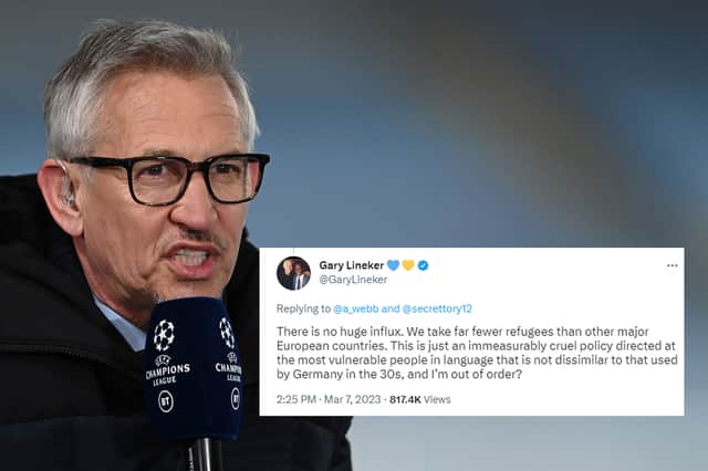 Gary Lineker is to return to presenting sport on the BBC after he was taken off air over a tweet in which he seemingly compared the UK government’s controversial new asylum policy to Nazi Germany. Credit: Getty Images