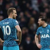 Harry Kane reacts following Spurs defeat to Wolves in Premier League fixture