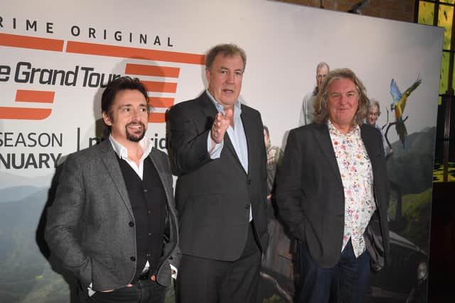 Richard Hammond, Jeremy Clarkson and James May attend a screening of 'The Grand Tour'