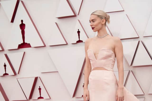 Vanessa Kirby looked stunning in Gucci at The Oscars 2021. (Photo by Matt Petit/A.M.P.A.S. via Getty Images)