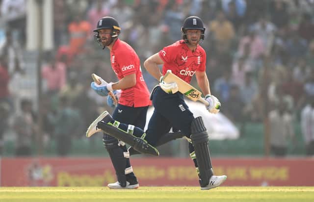 Phil Salt and Jos Buttler put on half century partnership in first T20 against Bangladesh