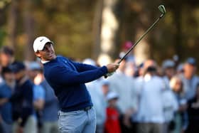 Rory McIlroy plays his shot from tenth tee in The Players first round
