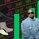 Has Kanye’s brand somehow risen on secondary sales websites, despite the controversies he was involved in leading to being dropped by Adidas? (Credit: Getty/Pexels/Canva)