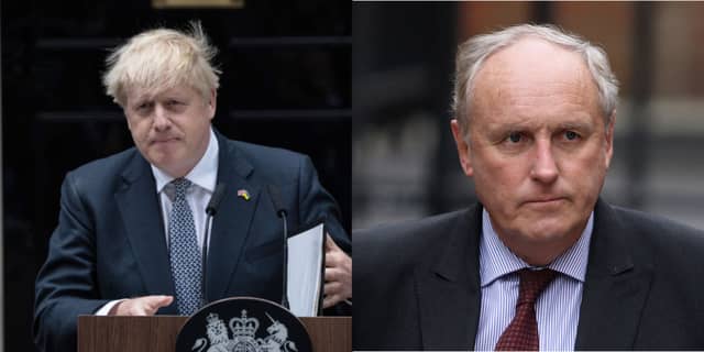 Boris Johnson (L) has nominated Daily Mail chief Paul Dacre (R) for a peerage, reports say. Credit: Getty Images