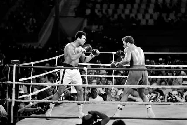 George Foreman was involved in a number of big fights throughout his career including the Rumble in the Jungle with Muhammad Ali. (Getty Images)