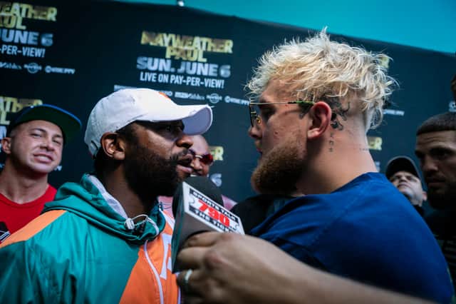 Jake Paul is targeting a fight with unbeaten boxer Floyd Mayweather. (Getty Images)
