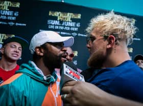 Jake Paul is targeting a fight with unbeaten boxer Floyd Mayweather. (Getty Images)