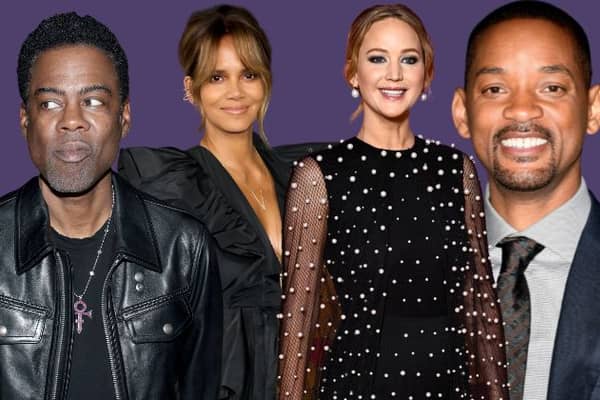 Chris Rock Halle Berry Jennifer Lawrence Will Smith (Getty)