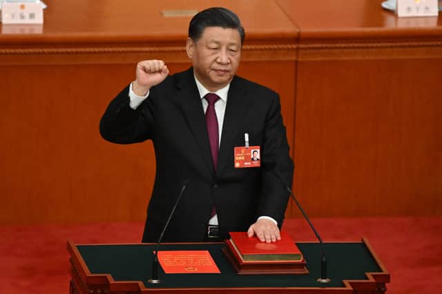 Xi Jinping was sworn in for a historic third term as resident of China. (Credit: Getty Images)