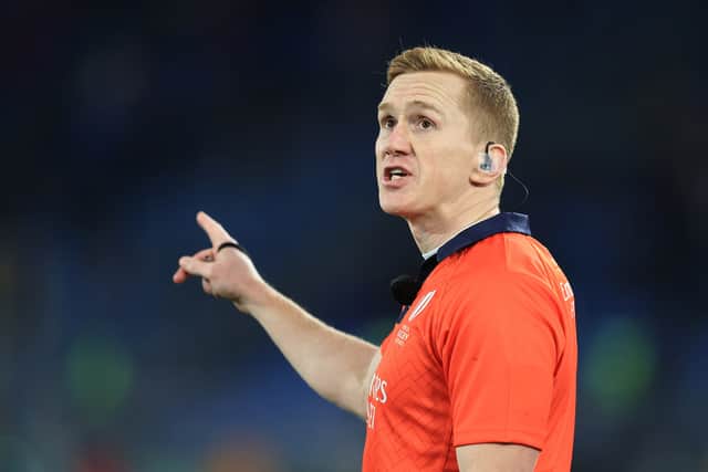 Damon Murphy will be the referee for Italy vs Wales in the Six Nations. Photo by David Rogers/Getty Images