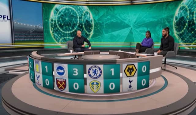 Screen grab from Final Score episode on Saturday, 4 March. Picture: BBC iPlayer