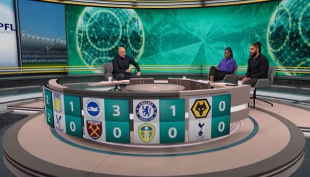 Screen grab from Final Score episode on Saturday, 4 March. Picture: BBC iPlayer