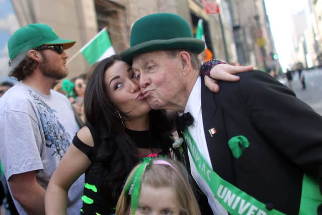 Revellers at a St. Patrick’s Day parade. Picture: Mario Tama/Getty Images