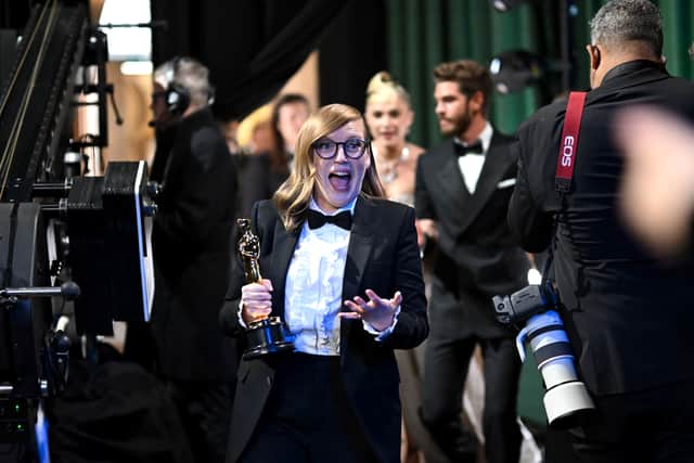 Sarah Polley is seen backstage during the 95th Annual Academy Awards on March 12, 2023 in Hollywood, California. (Photo by Richard Harbaugh/A.M.P.A.S. via Getty Images)