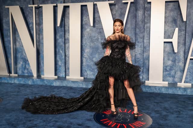 Paris Jackson attends the 2023 Vanity Fair Oscar Party Hosted By Radhika Jones at Wallis Annenberg Center for the Performing Arts 