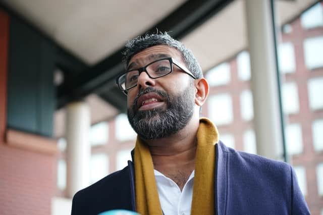 Mohammed Ramzan, who was accused of trafficking by Eleanor Williams, outside Preston Crown Court (Photo: PA)