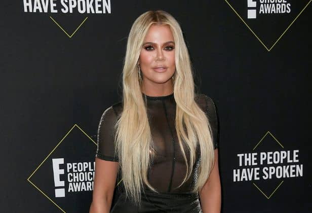 Khloé Kardashian attends the 2019 E! People's Choice Awards at Barker Hangar (Getty) 