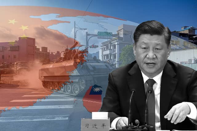 Chinese President Xi Jinping has said that China will bolster its military amid concerns a conflict with Taiwan could break out. (Credit: Getty Images)