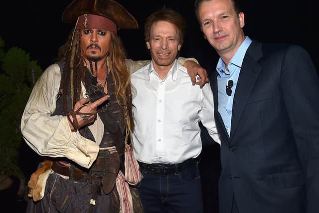 Johnny Depp with Jerry Bruckheimer (Pic:Getty)