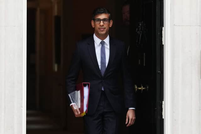 UK Prime Minister Rishi Sunak leaves Downing Street to attend Prime Ministers Questions on March 15, 2023 in London, England (Photo by Carl Court/Getty Images)