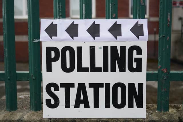 Polling stations open across the country in the local elections on May 05, 2022 in Sunderland, England (Photo by Ian Forsyth/Getty Images)