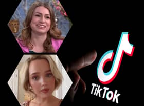 A tradwife trend is happening on TikTok. Pictured are two women who call themselves tradwives. Top is Alena Kate Pettitt during an interview on ITV’s This Morning (credit: ITV/This Morning) and bottom is Estee Williams (credit: TikTok/Estee Williams).