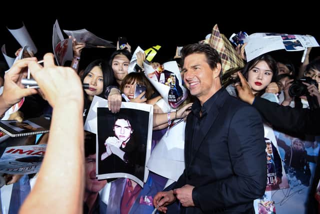 Tom Cruise attends the 'Mission: Impossible - Fallout' China Premiere at The Ancestral Temple on August 29, 2018 in Beijing, .  (Photo by Yanshan Zhang/Getty Images for Paramount Pictures)