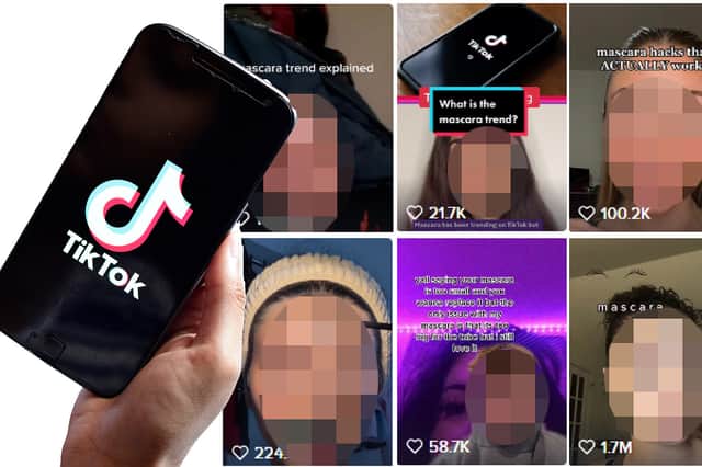 People supposedly talking about mascara is trending on TIkTok - but it's not what it seems.