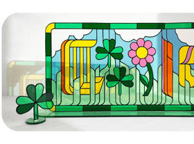 The Google Doodle celebrating St Patrick’s Day (Photo: Google)