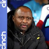 Patrick Vieira has been sacked from his role as Crystal Palace manager. (Getty Images)