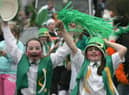  Children take part in the main St. Patrick’s Day parade in Belfast, Northern Ireland. (Photo by Paul McErlane/Getty Images)