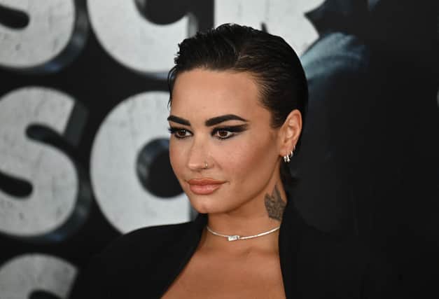 US singer Demi Lovato arrives for the world premiere of "Scream VI" at AMC Lincoln Square in New York City on March 6, 2023. (Photo by ANGELA WEISS / AFP)