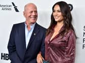 Bruce Willis and wife Emma Heming Willis attend the “Motherless Brooklyn” Arrivals during the 57th New York Film Festival on October 11, 2019 in New York City. (Photo by Theo Wargo/Getty Images for Film at Lincoln Center)