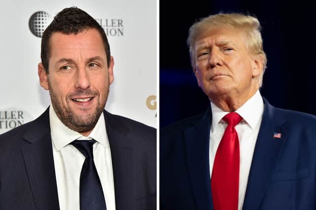 Adam Sandler and Donald Trump both trend today (Getty)