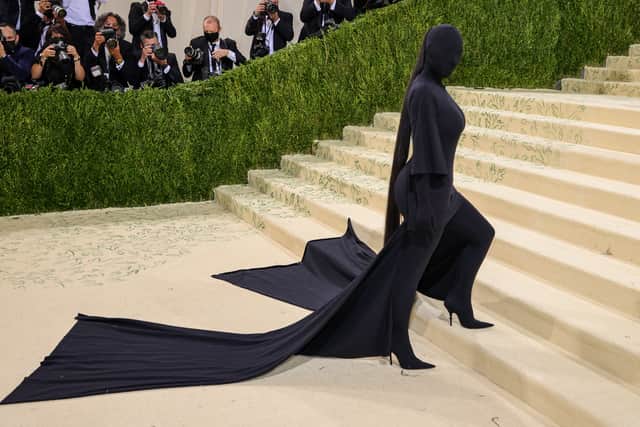 Kim Kardashian attends The 2021 Met Gala Celebrating In America: A Lexicon Of Fashion at Metropolitan Museum of Art on September 13, 2021 in New York City. (Photo by Theo Wargo/Getty Images)