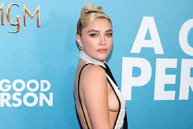 Florence Pugh stars in A Good Person, directed by her ex Zach Braff (Pic:Getty)
