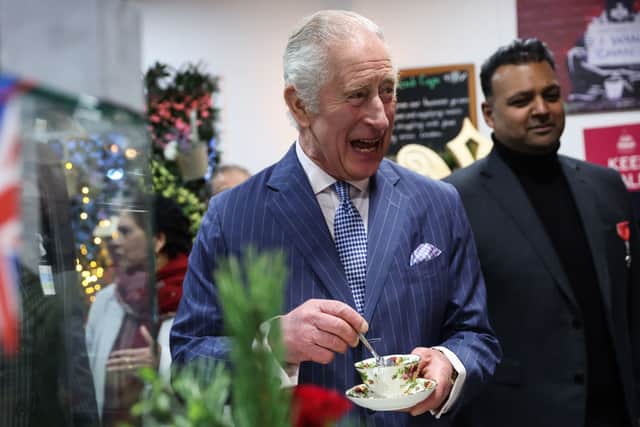 King Charles chooses to have milk and honey with his tea (Pic:Getty)