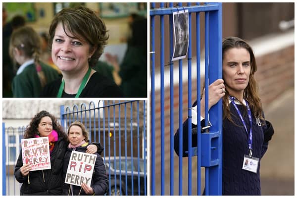 In solidarity with the late Ruth Perry, headteacher Flora Cooper in nearby Newbury, Berkshire “refused entry” to Ofsted inspectors visiting her school (Images: SWNS)