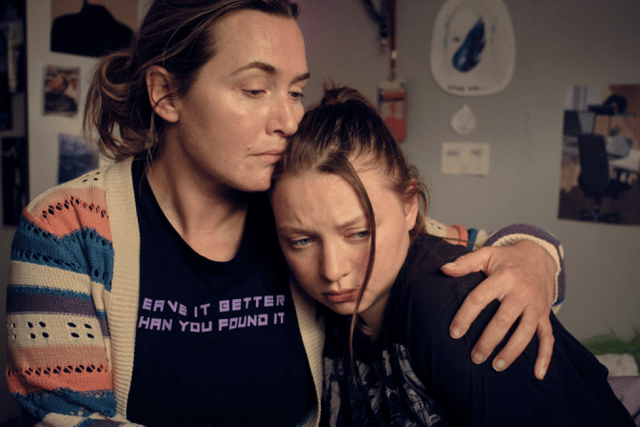 In Ruth, Kate Winslet starred as mother to teenage daughter Freya, played by Mia Threapleton (Photo: Channel 4)