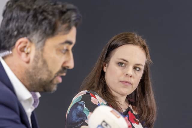 SNP leadership candidates Humza Yousaf and Kate Forbes (Image: PA)