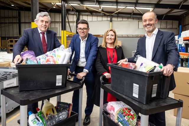 Former Prime Minister Gordon Brown and Mayor of Greater Manchester Andy Burnham helped launch the project. (Image by PA) 