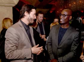 Actors Keanu Reeves (L) and Lance Reddick. Picture: Kevin Winter/Getty Images